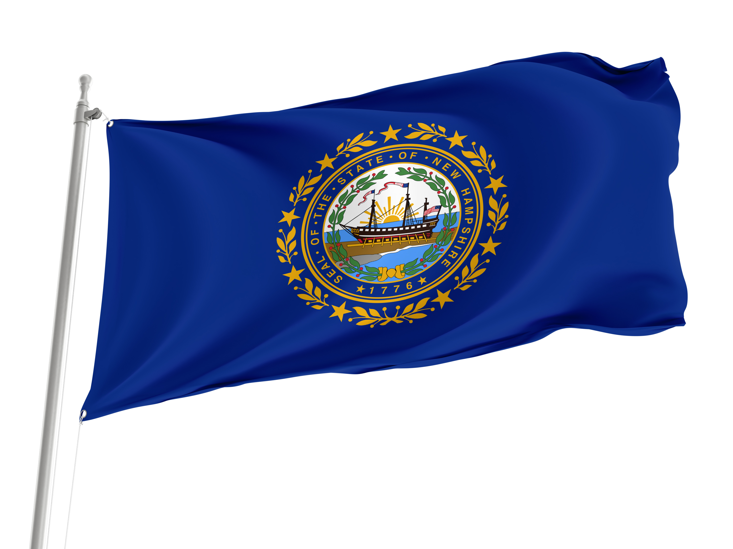 New Hampshire State Flag for Indoor & Outdoor Use