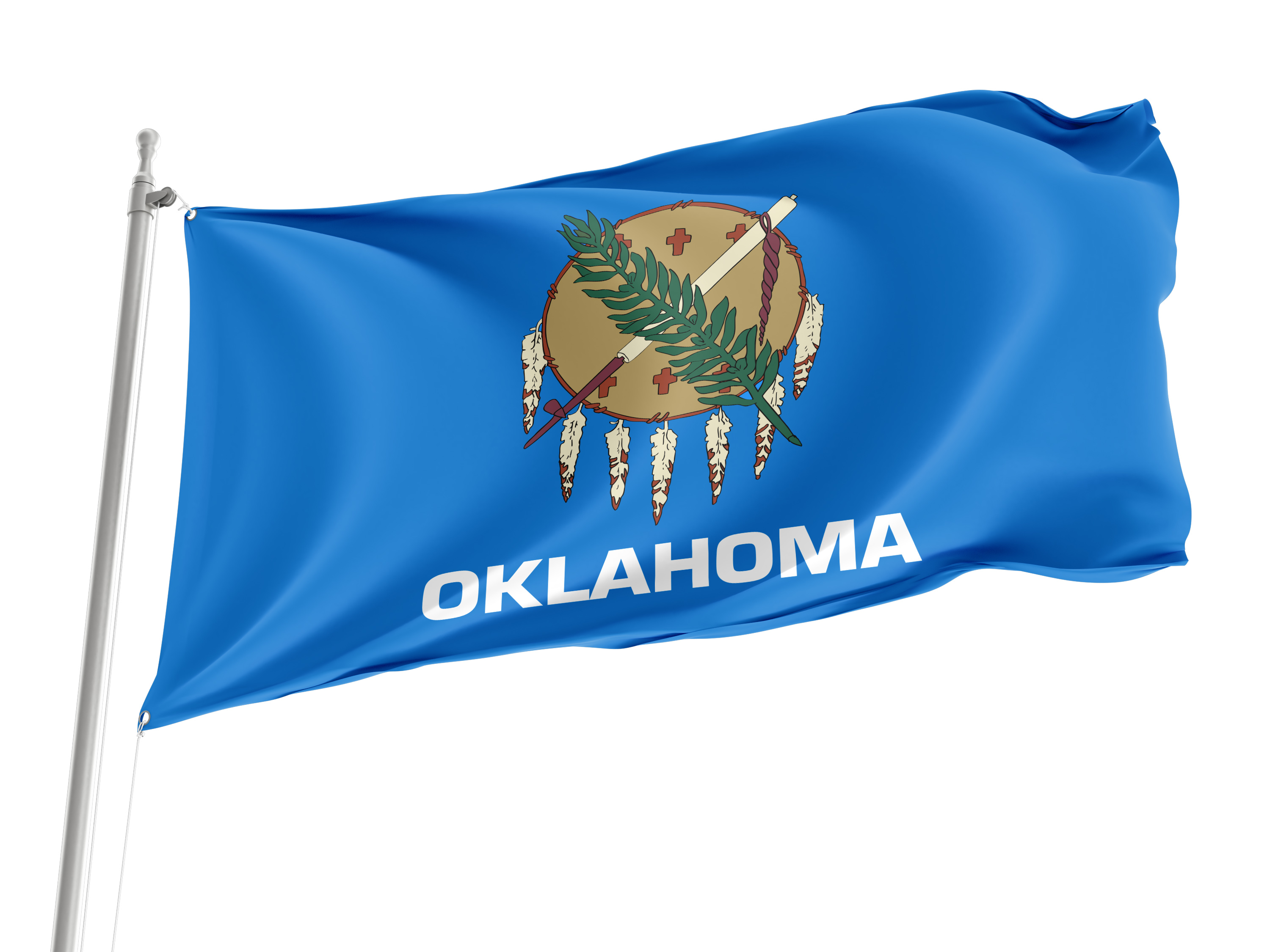 Oklahoma State Flag for Indoor & Outdoor Use