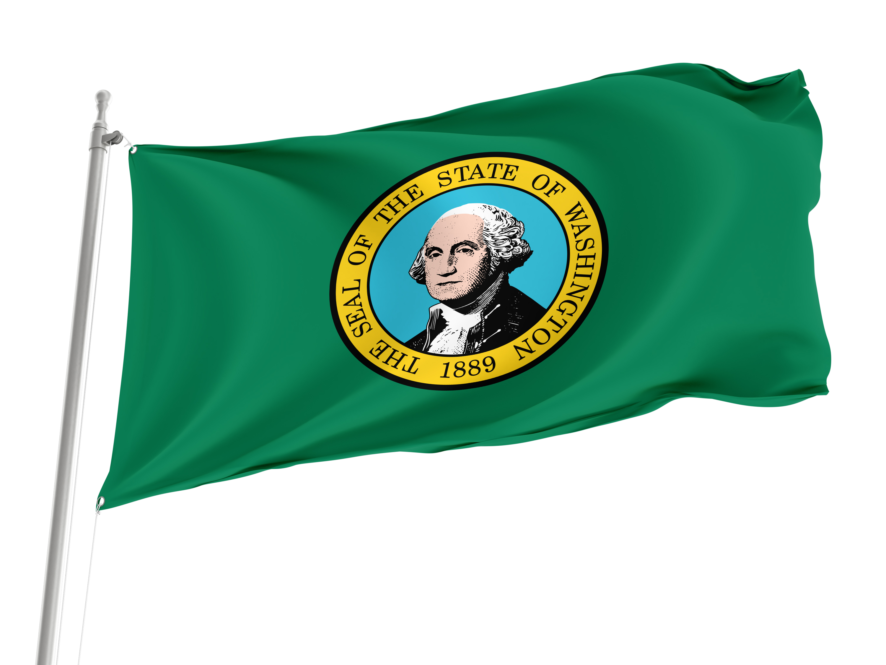 Washington State Flag for Indoor & Outdoor Use