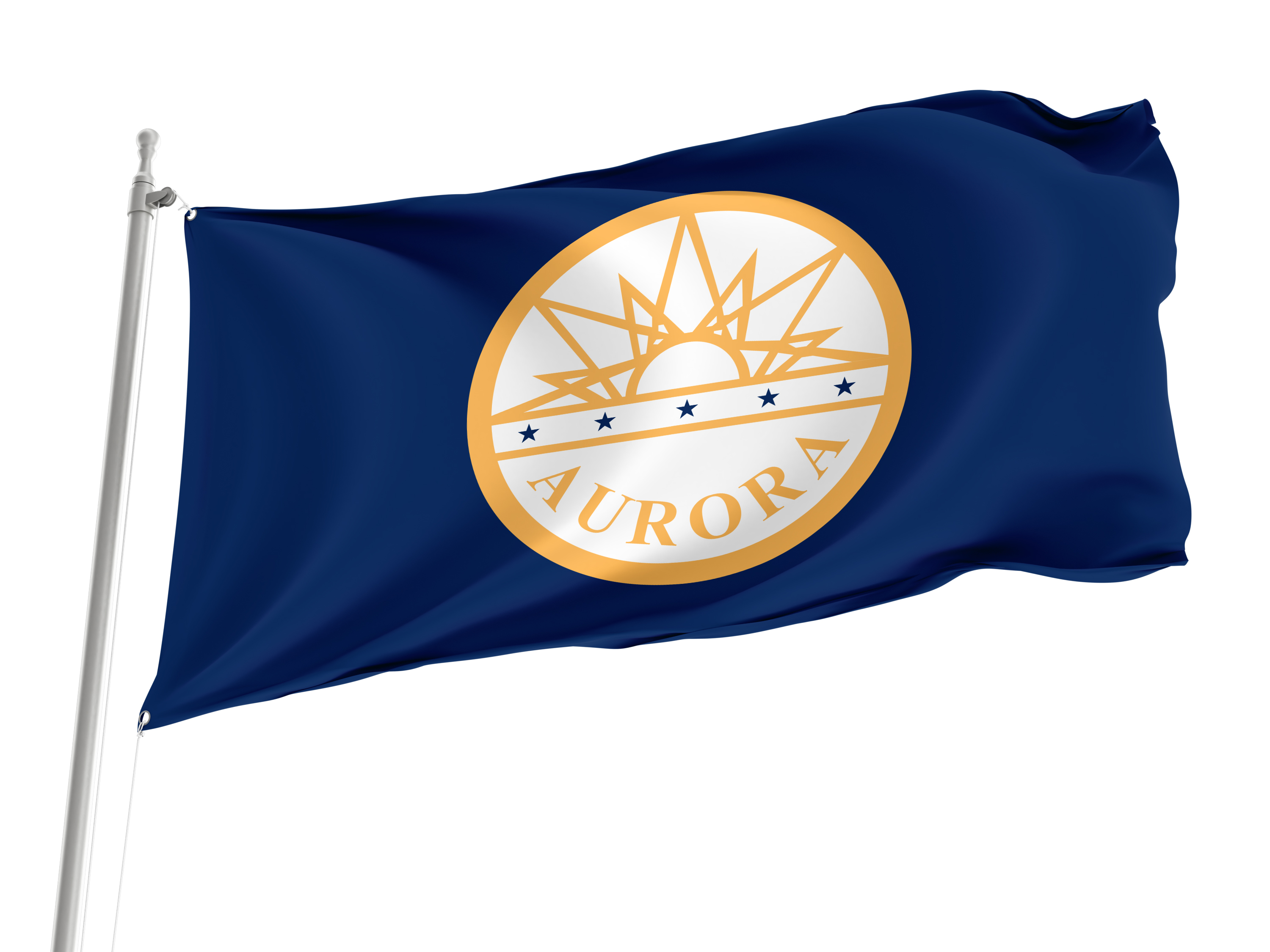 Aurora Flag for Indoor & Outdoor Use