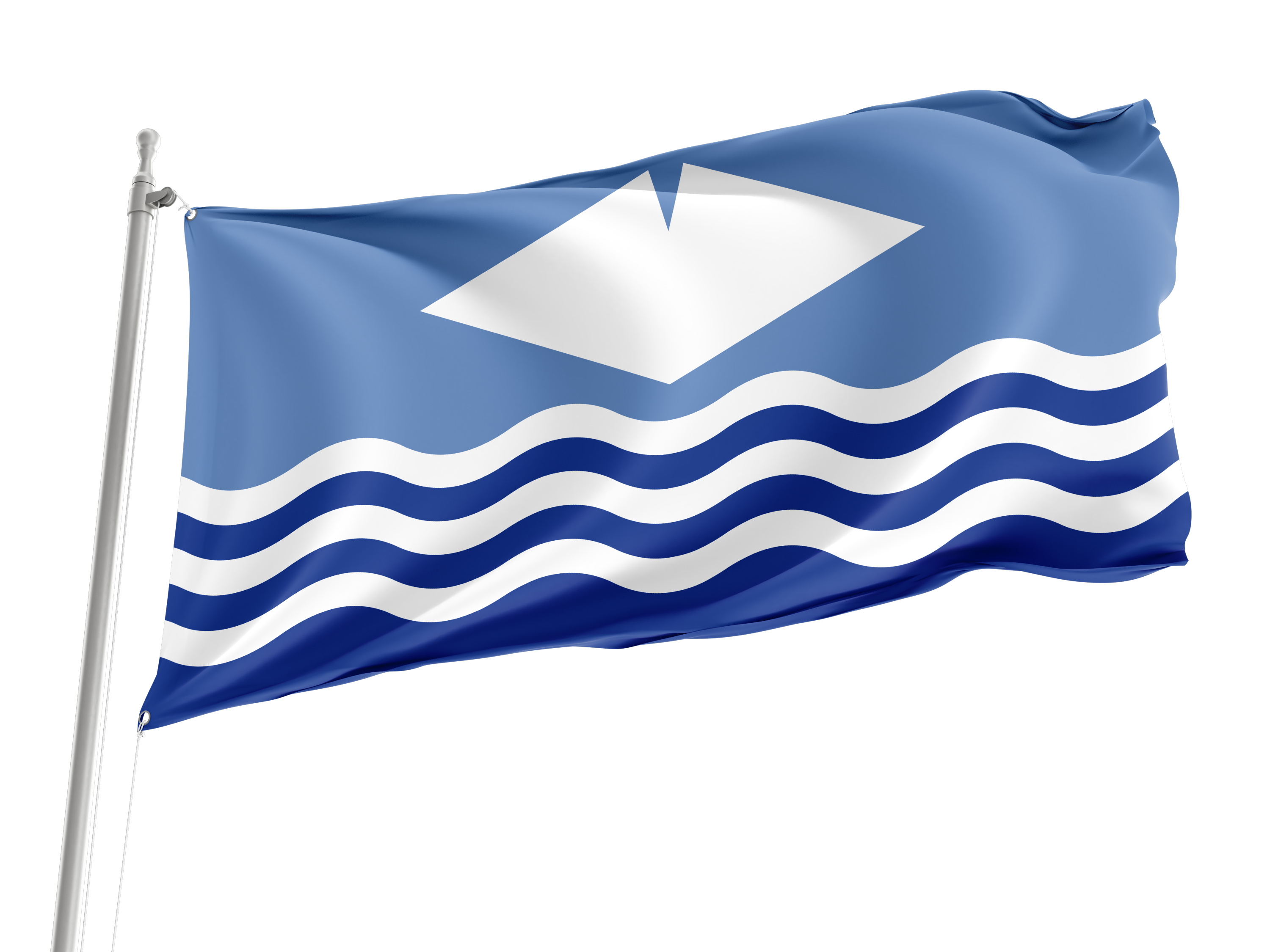 Isle of Wight New (Waves) Flag for Indoor & Outdoor Use