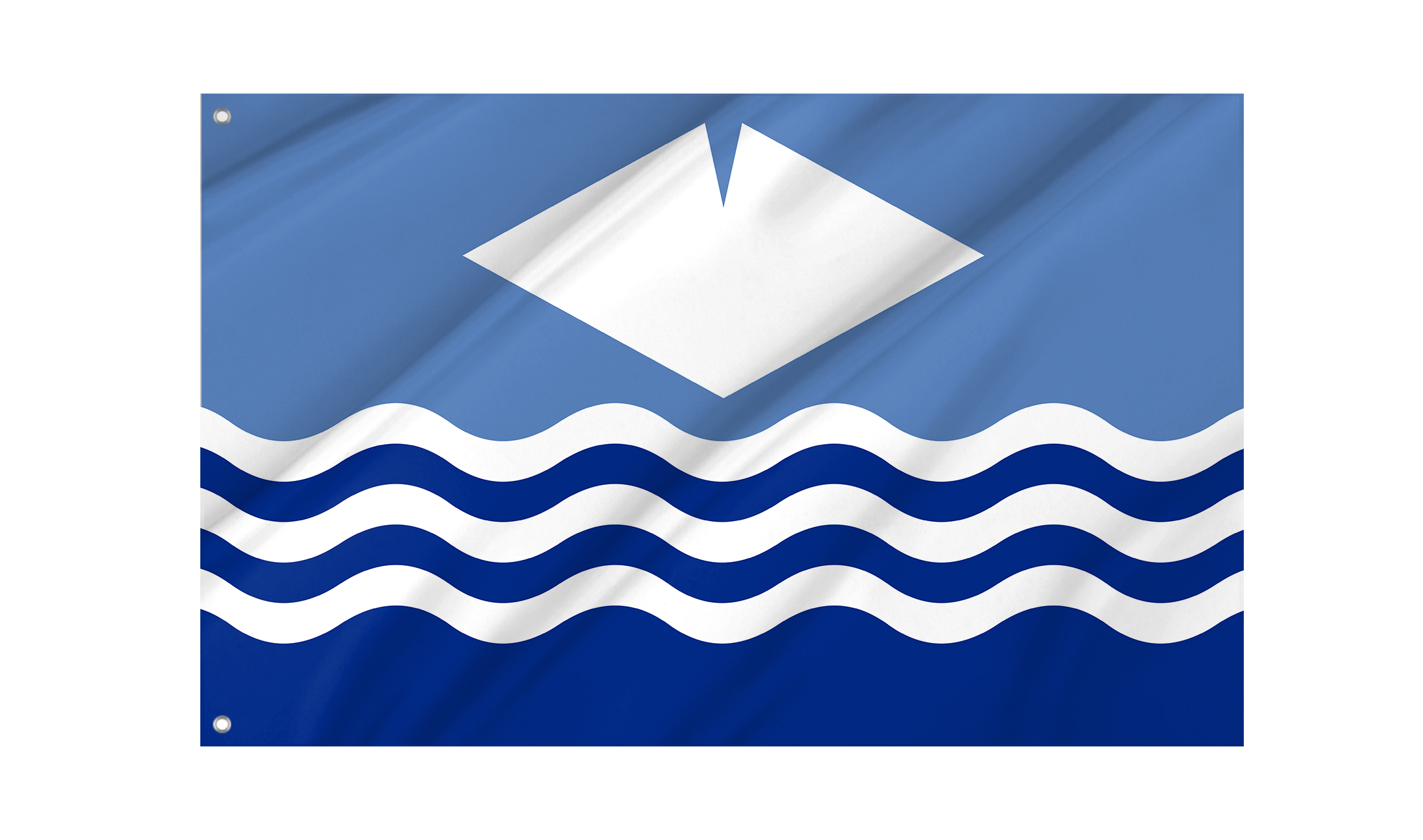 Isle of Wight New (Waves) Flag for Indoor & Outdoor Use