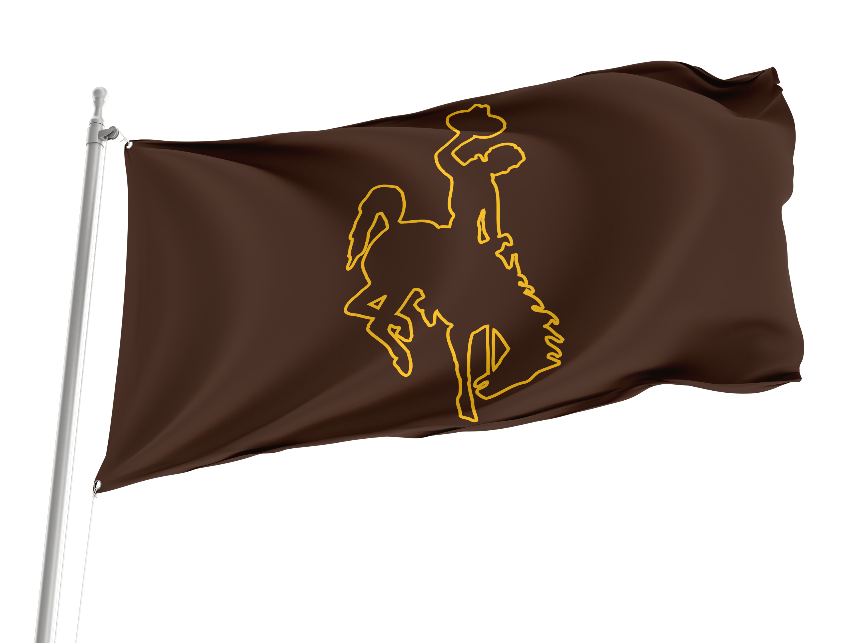 Wyoming Cowboys Flag for Indoor & Outdoor Use