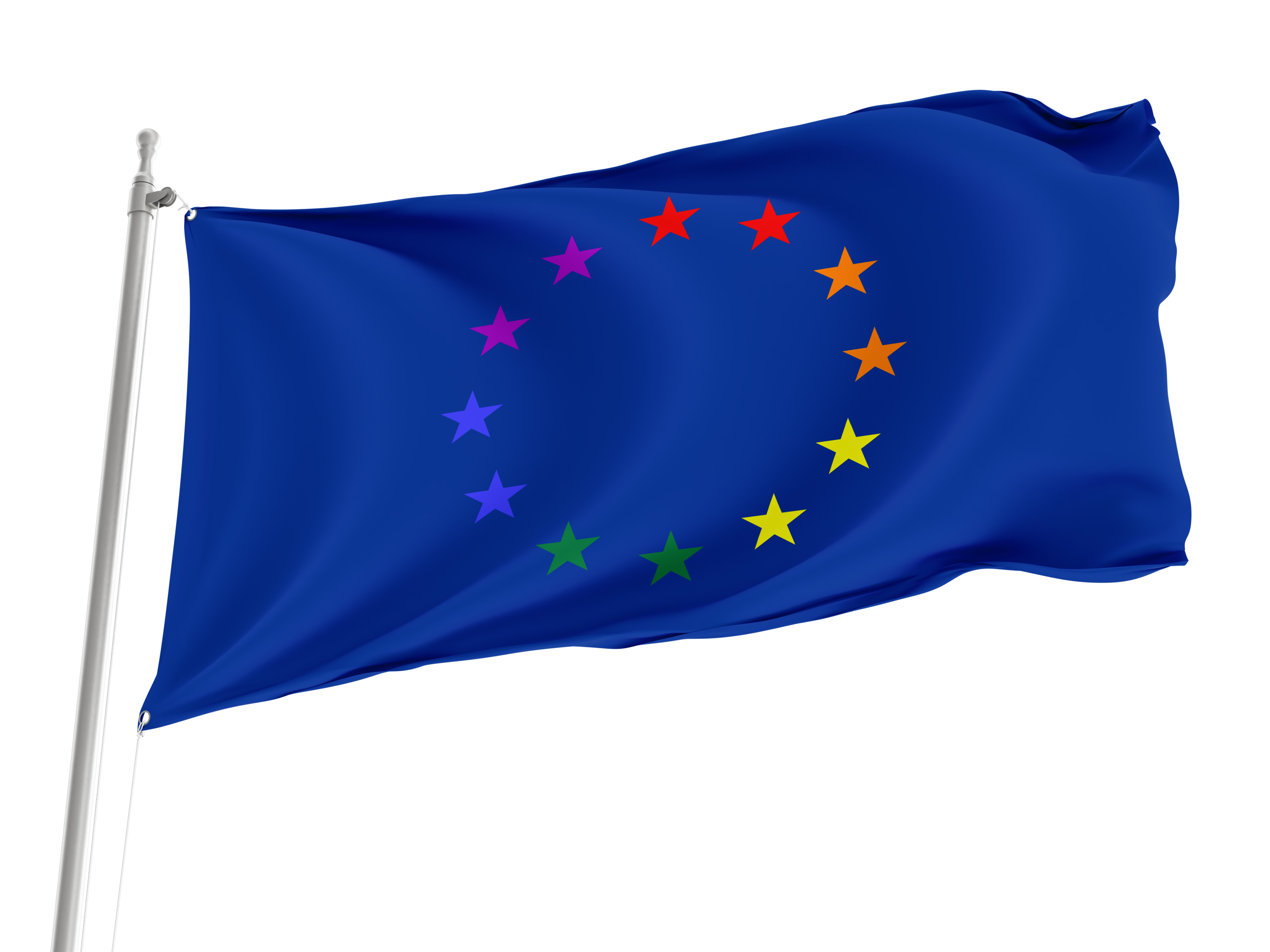 Europe Gay Flag for Indoor & Outdoor Use