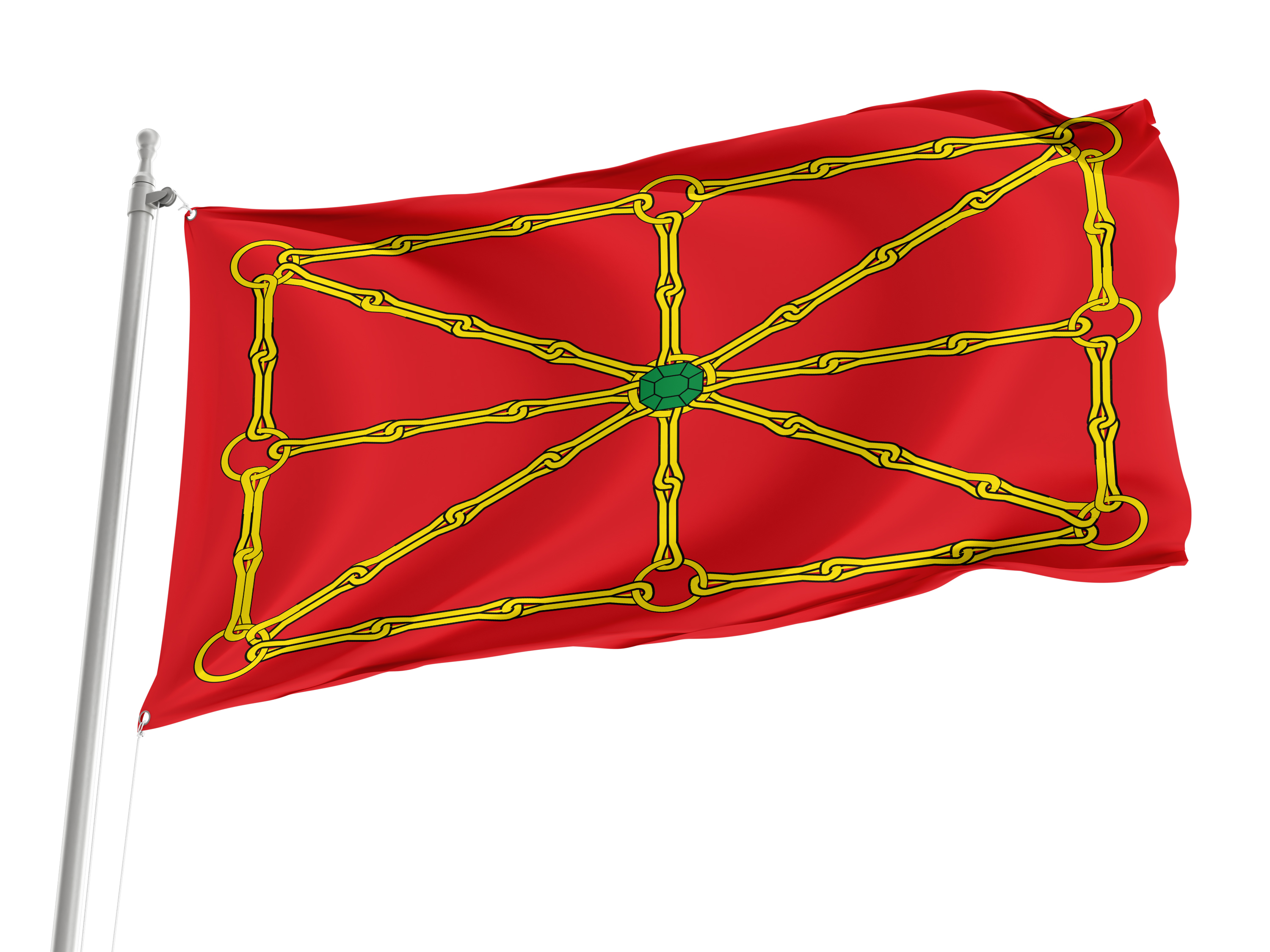 Navarre Independentist Flag, Patriotic Flags, Unique Design Print, Flags for Indoor & Outdoor Use