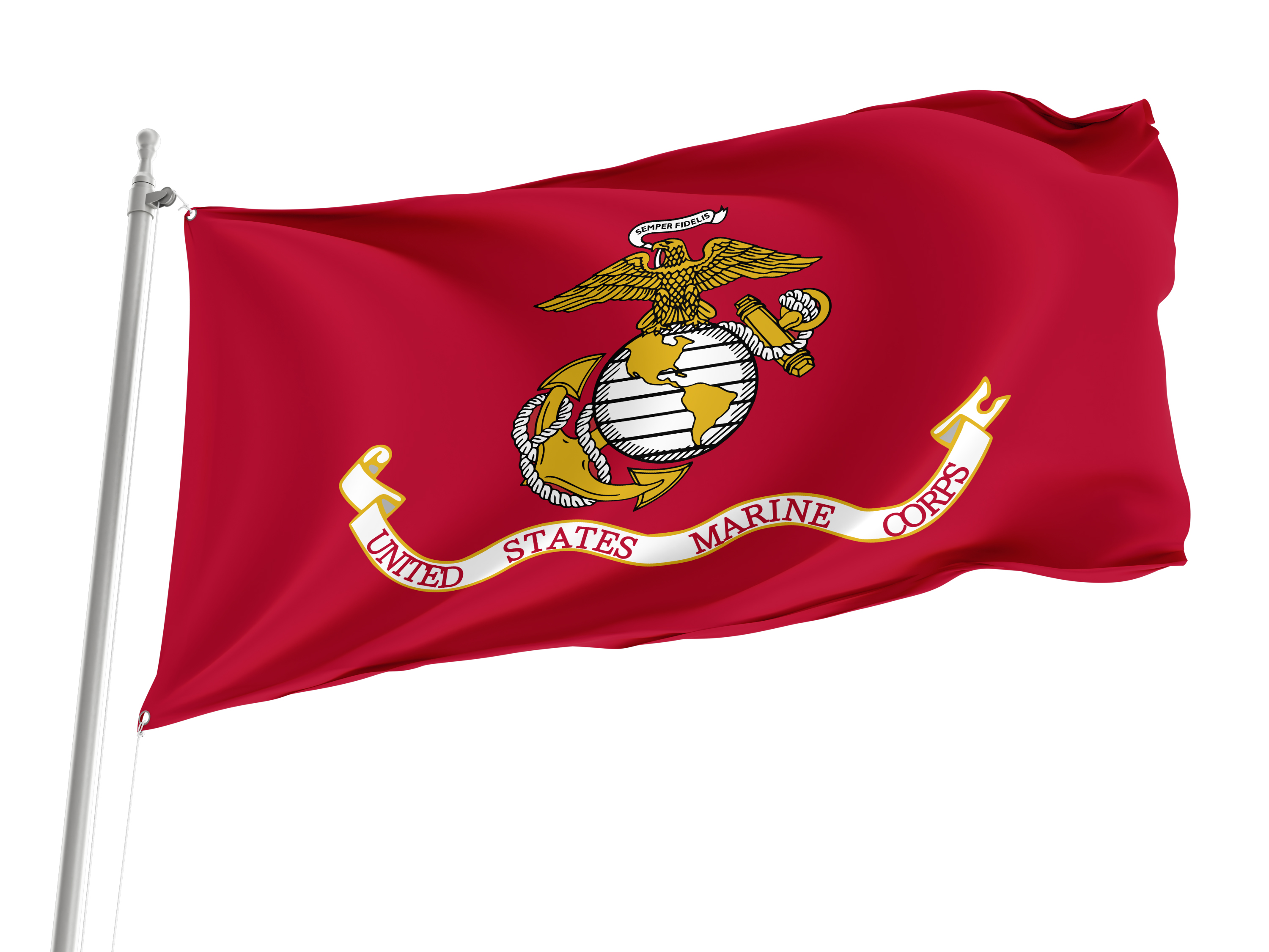 United States Marine Corps Flag for Indoor & Outdoor Use