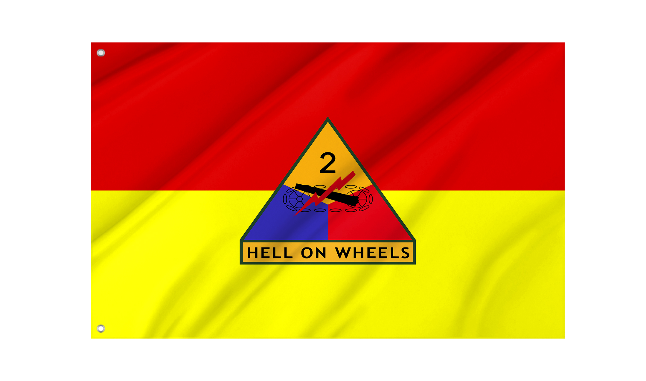 United States Army 2nd Armored Division Flag for Indoor & Outdoor Use