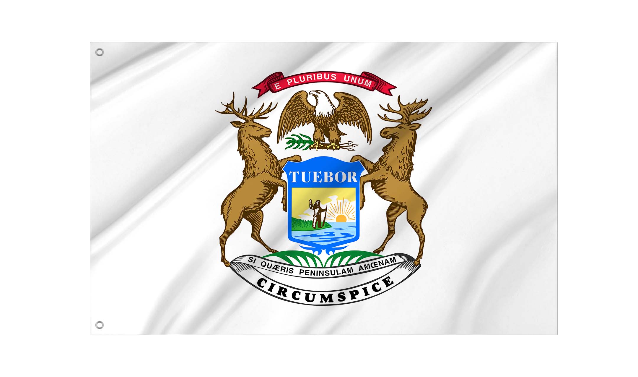 Michigan Governor Flag for Indoor & Outdoor Use