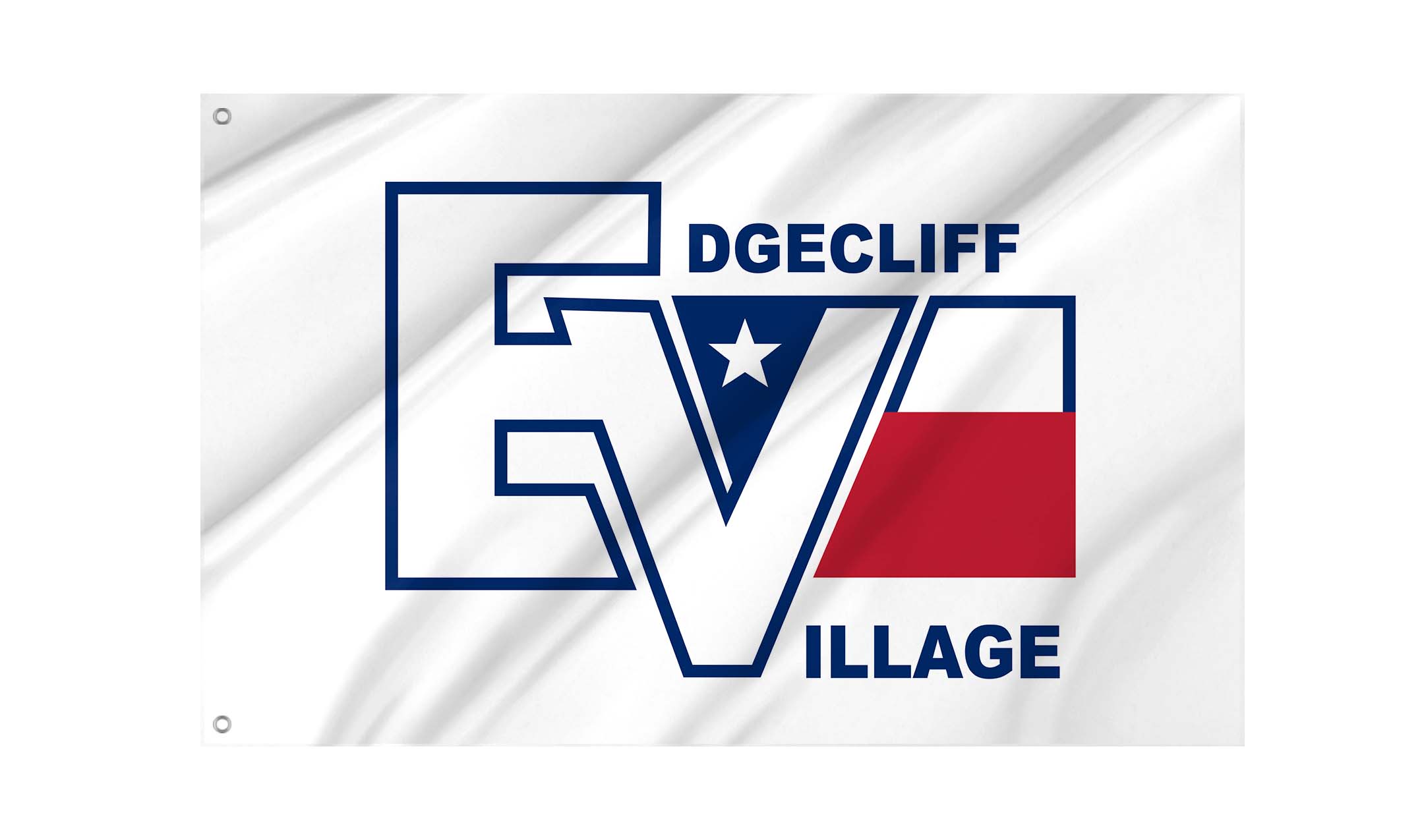 Edgecliff Village, Texas  Flag for Indoor & Outdoor Use