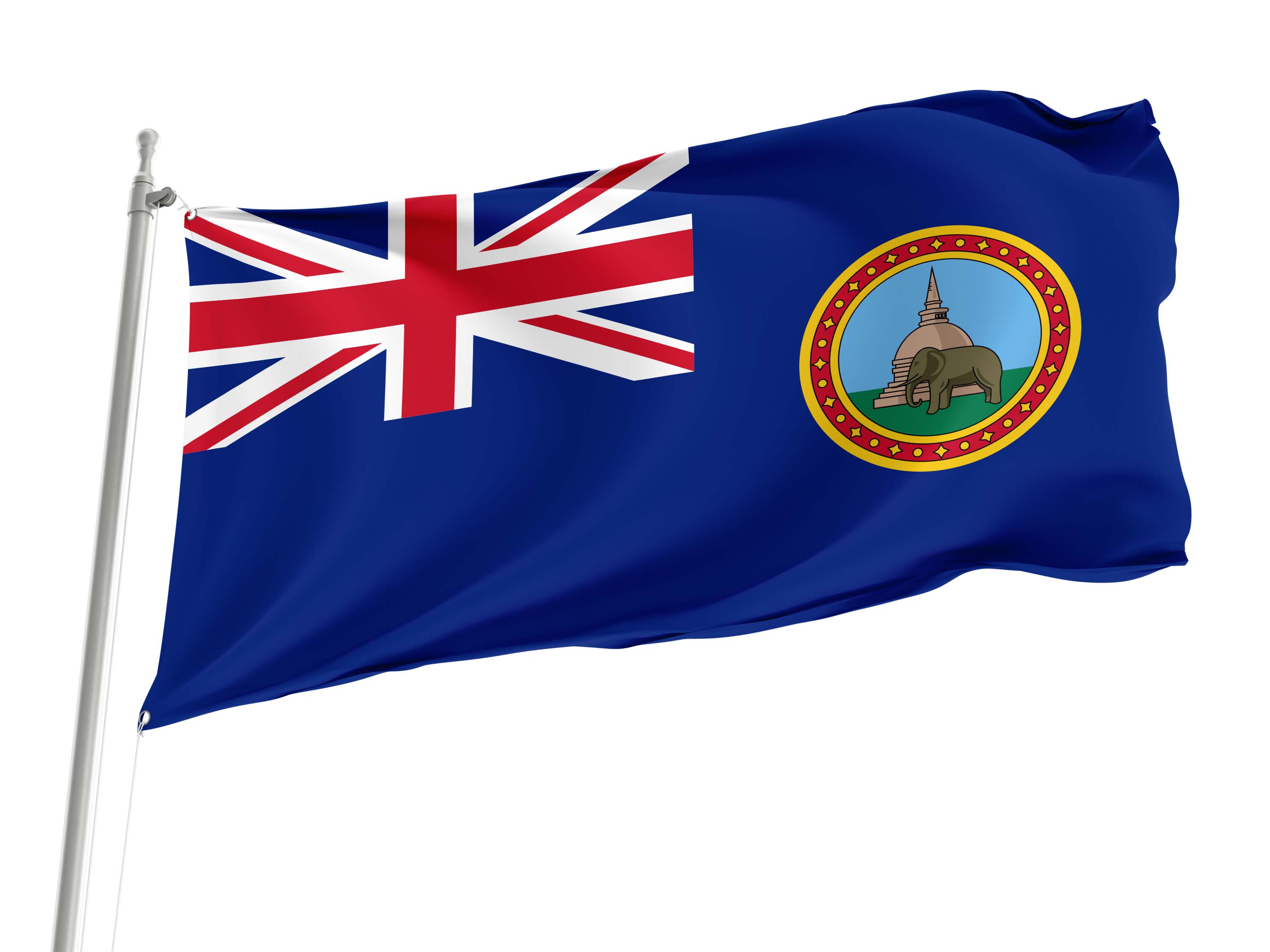 British Ceylon 1875-1948 Flag for Indoor & Outdoor Use