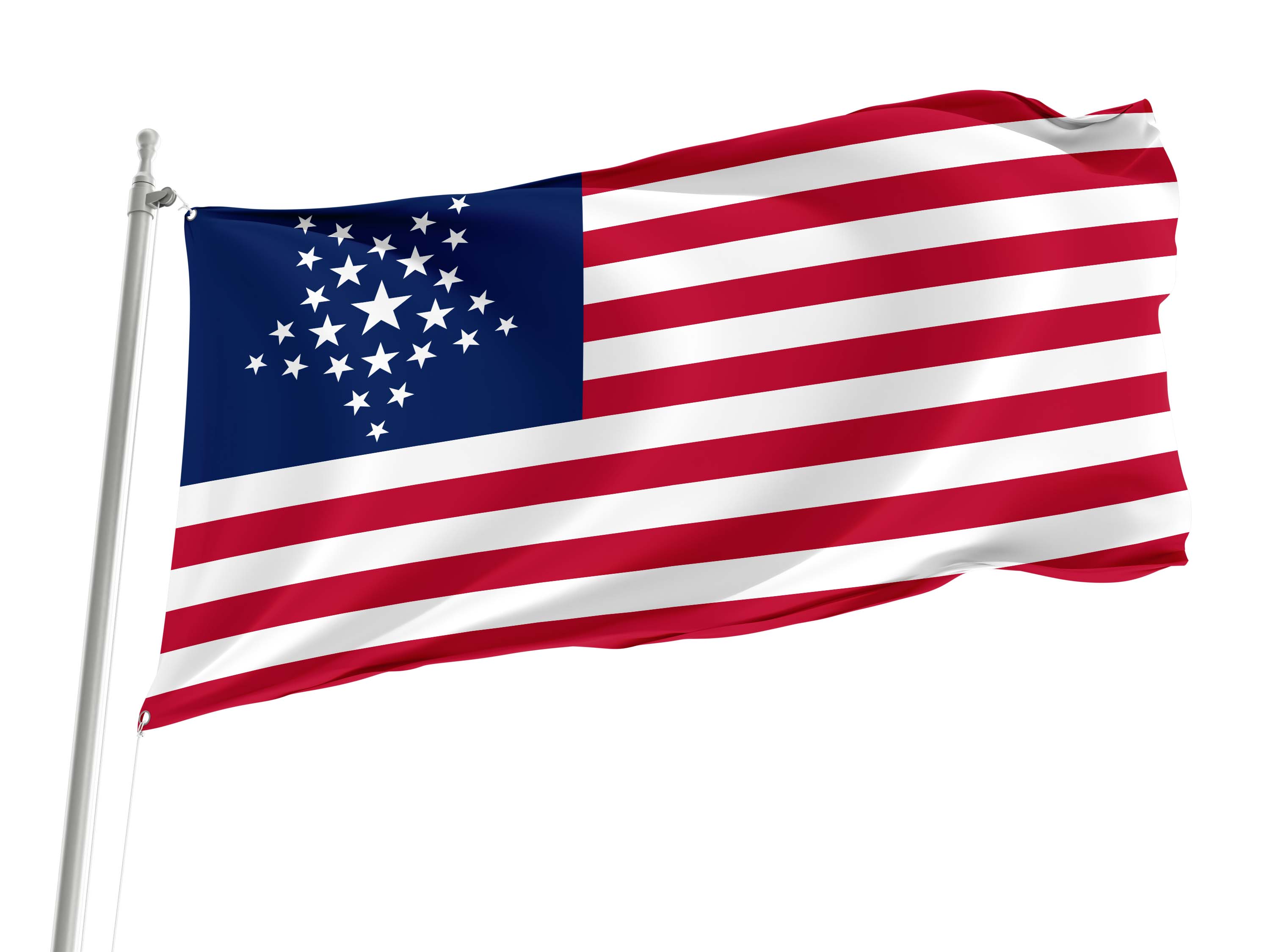 Great Star (1837-1845) Flag for Indoor & Outdoor Use